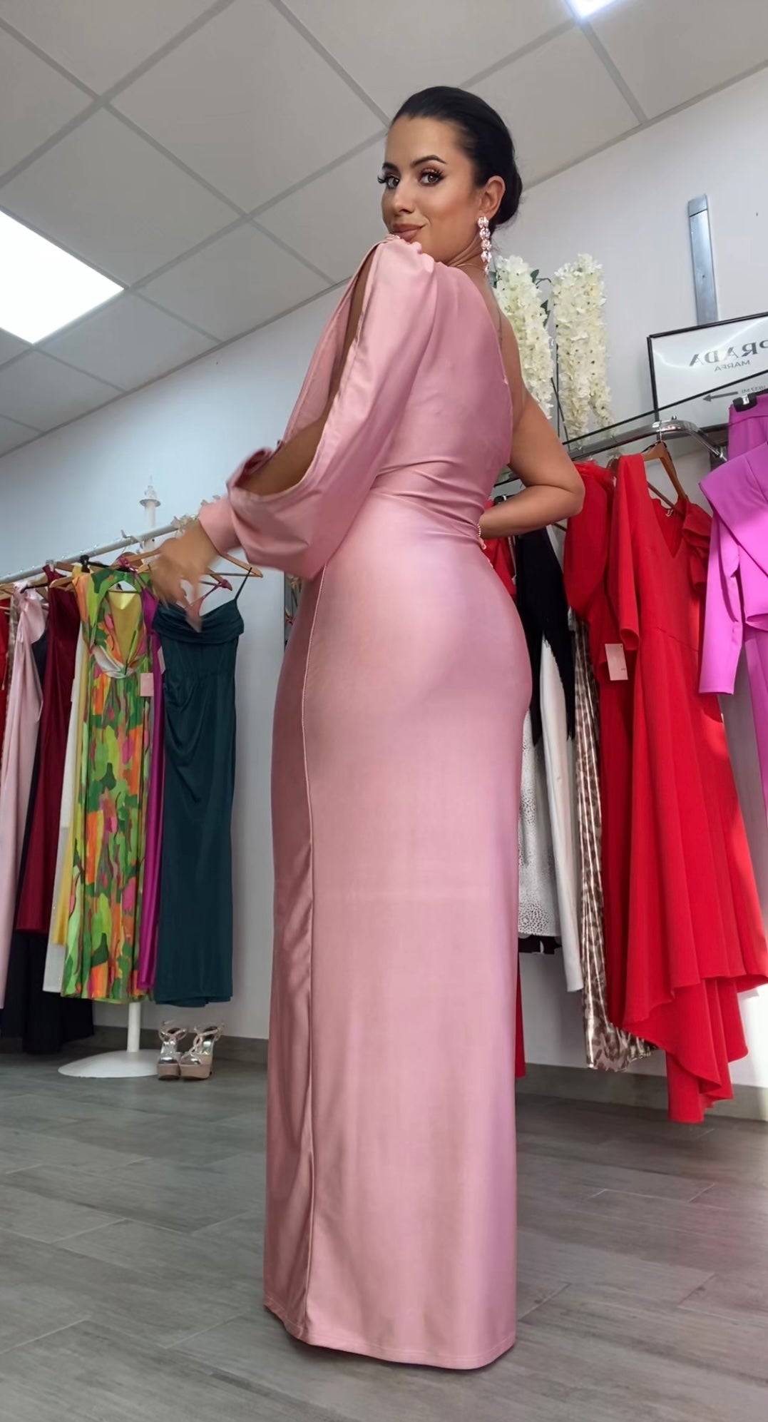 VESTIDO EGIPTO ROSA NUDE