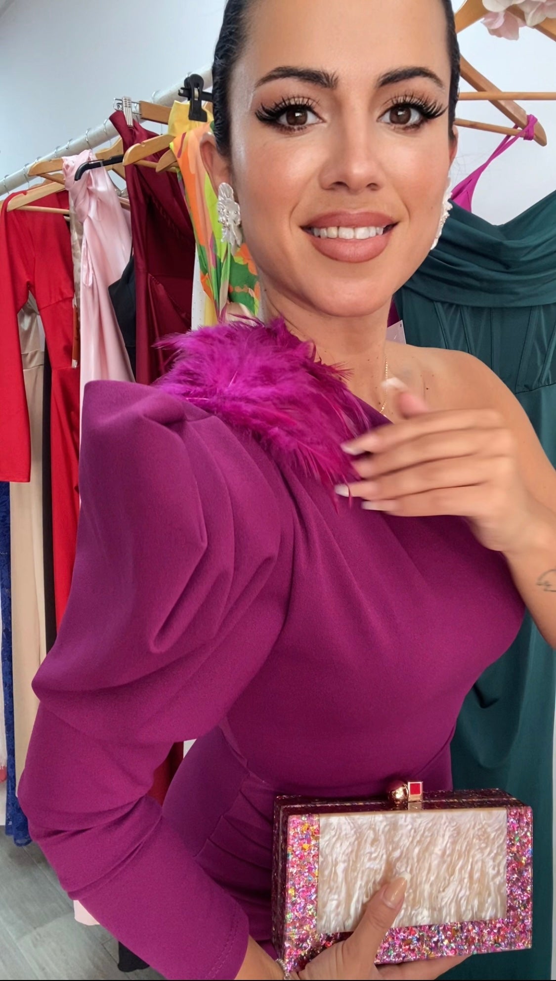 VESTIDO IVONE BORGOÑA