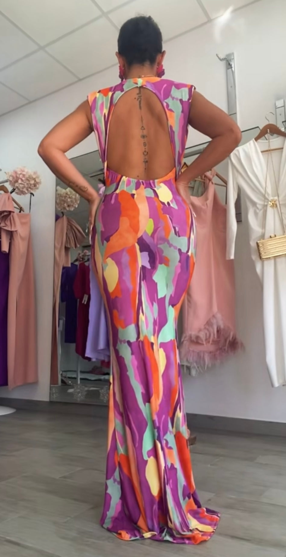 VESTIDO CANARIA PÚRPURA