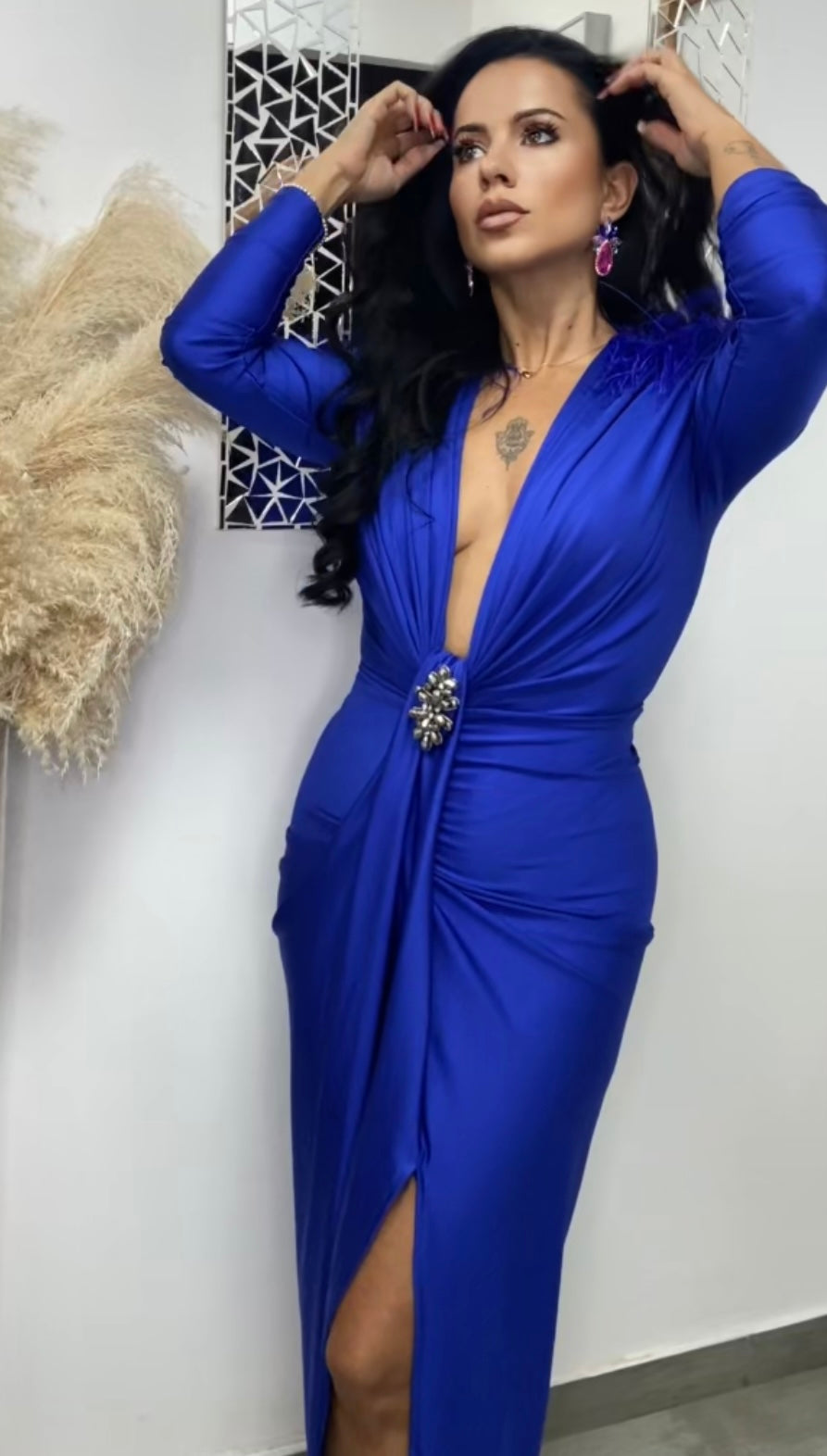 VESTIDO CARINA AZUL TINTA