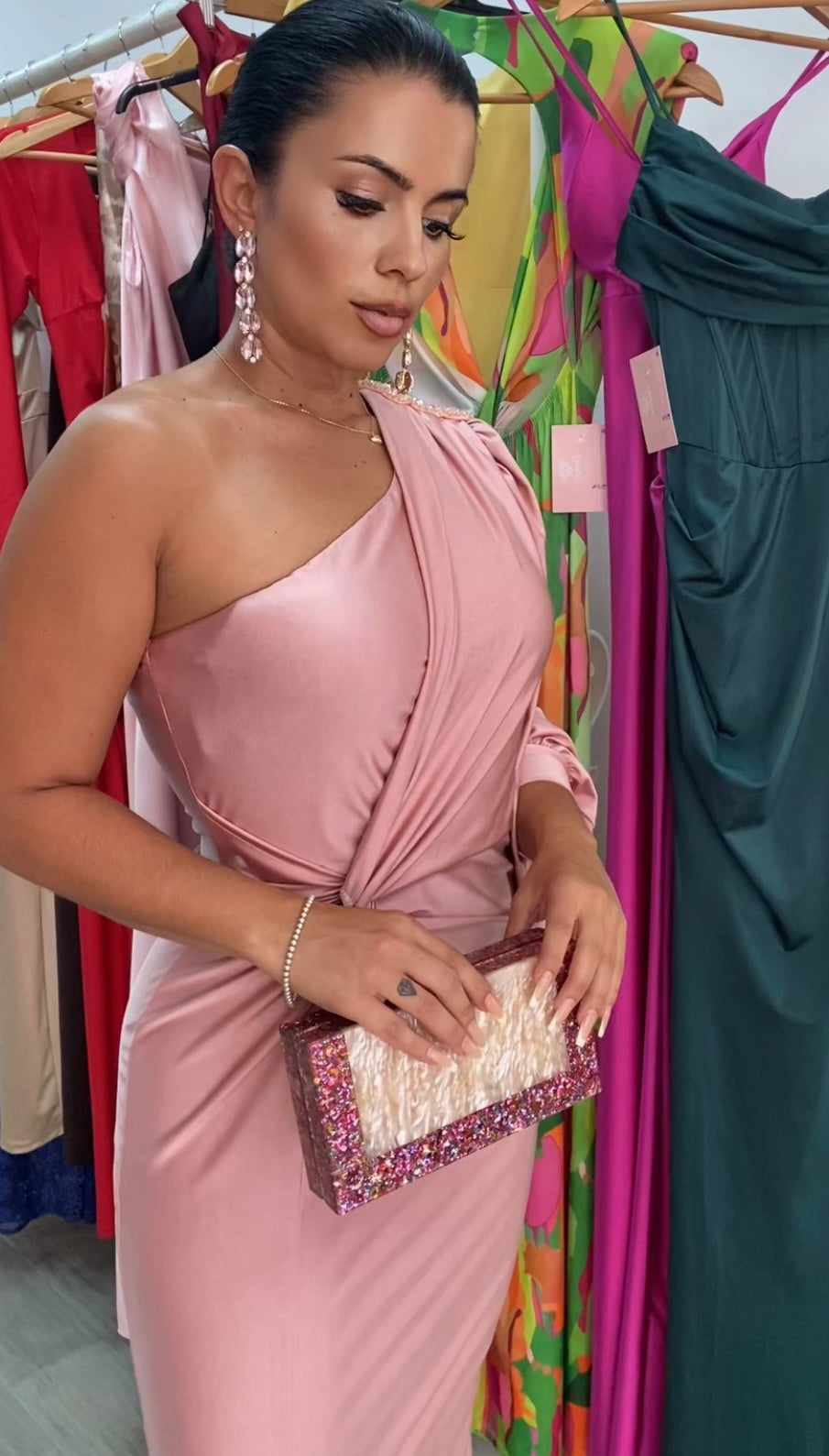 VESTIDO EGIPTO ROSA NUDE