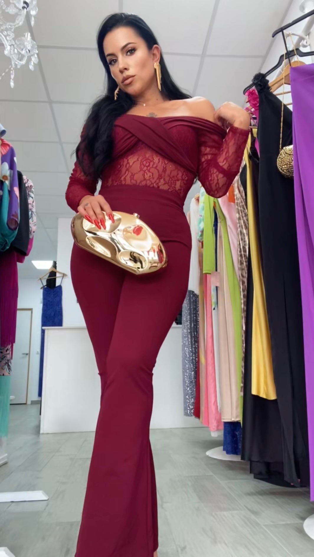 PANTALÓN BURDEOS