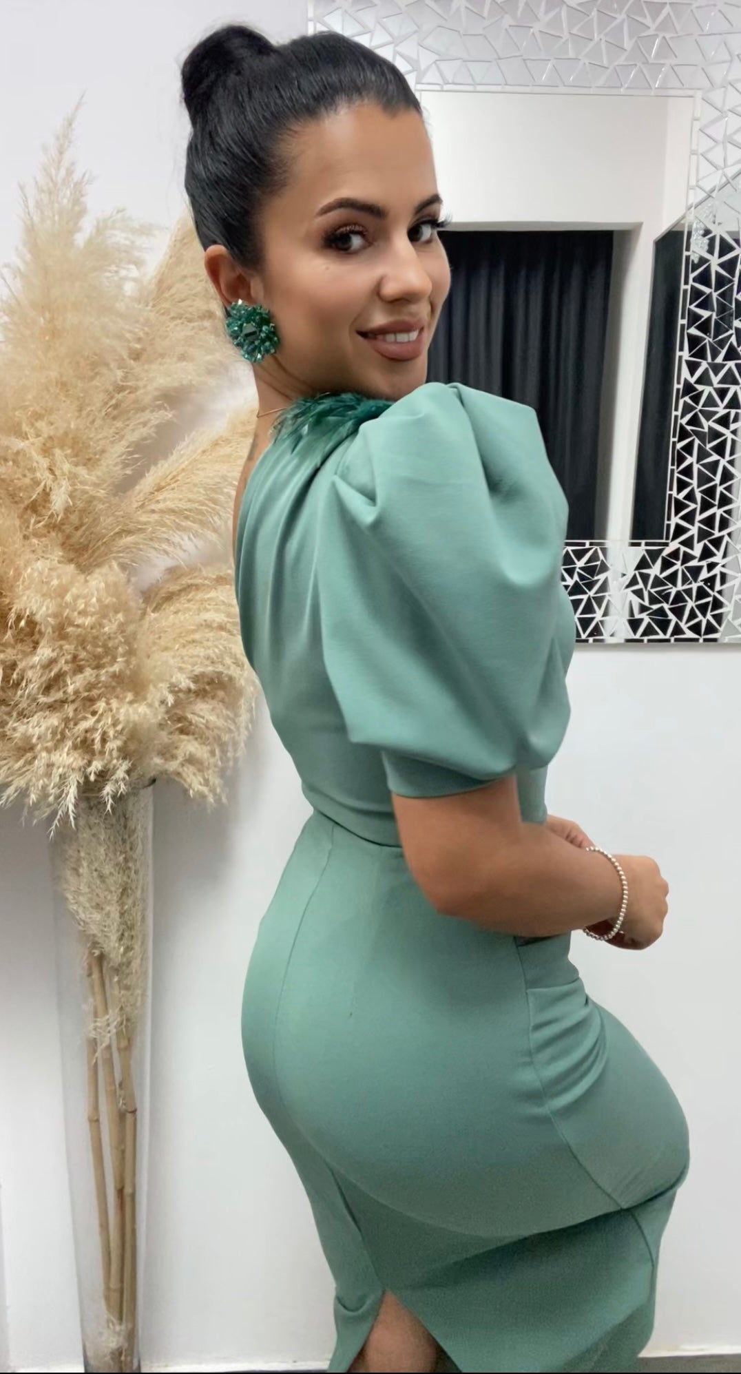 VESTIDO ALICIA VERDE MENTA