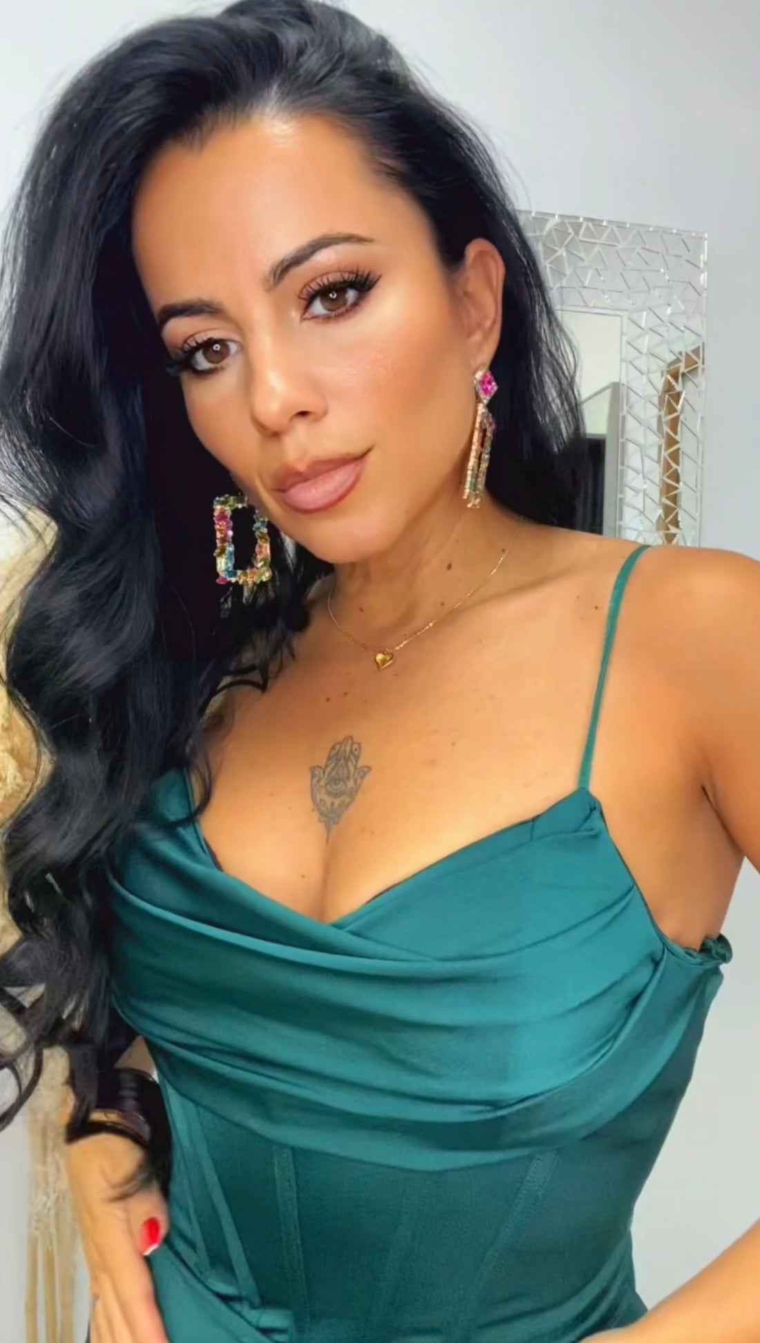 VESTIDO YASMINA VERDE ESMERALDA