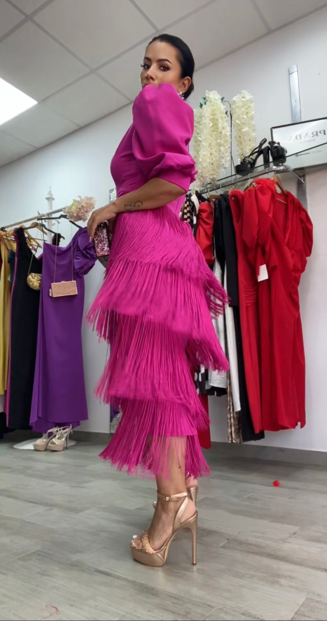 VESTIDO TRIANA BUGAMBILLA