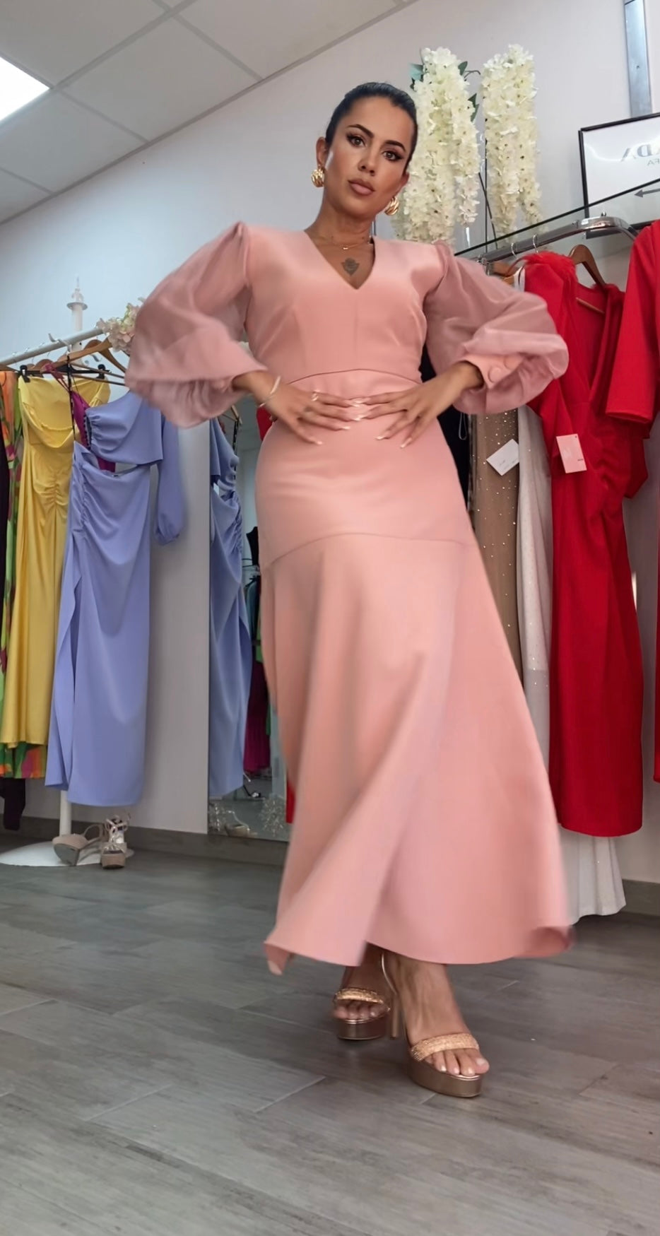 VESTIDO CHIA NUDE