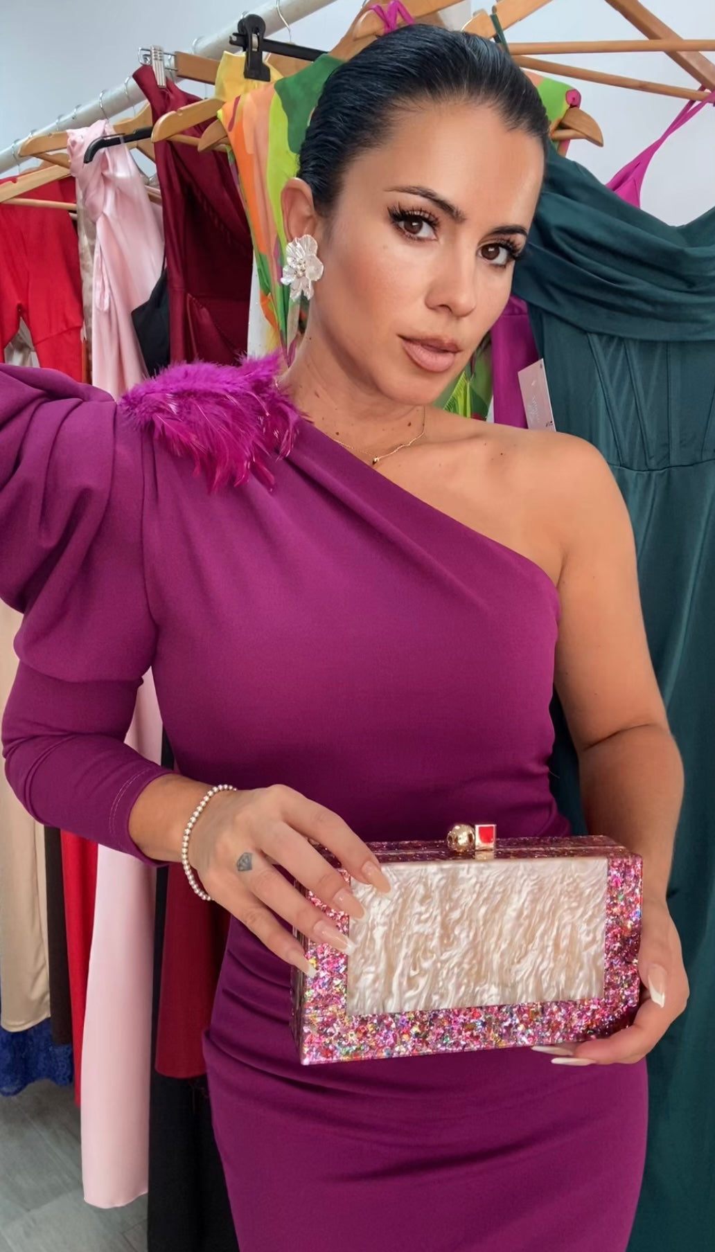 VESTIDO IVONE BORGOÑA