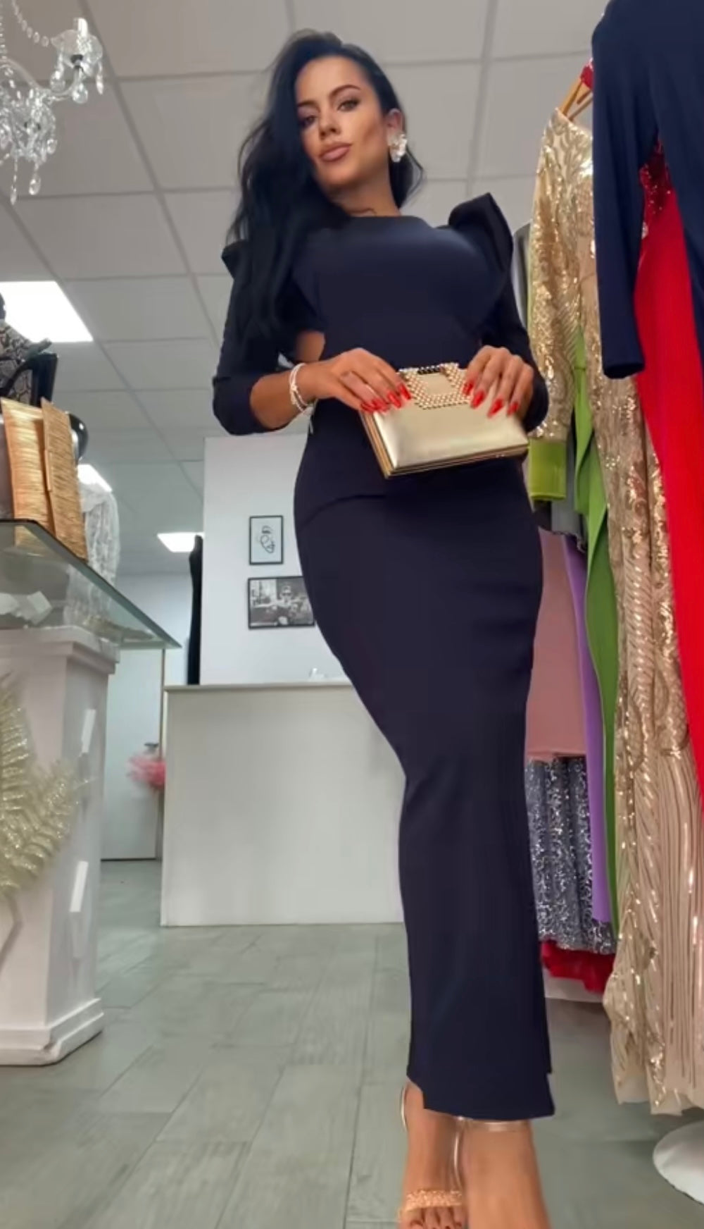 VESTIDO LEA AZUL MARINO