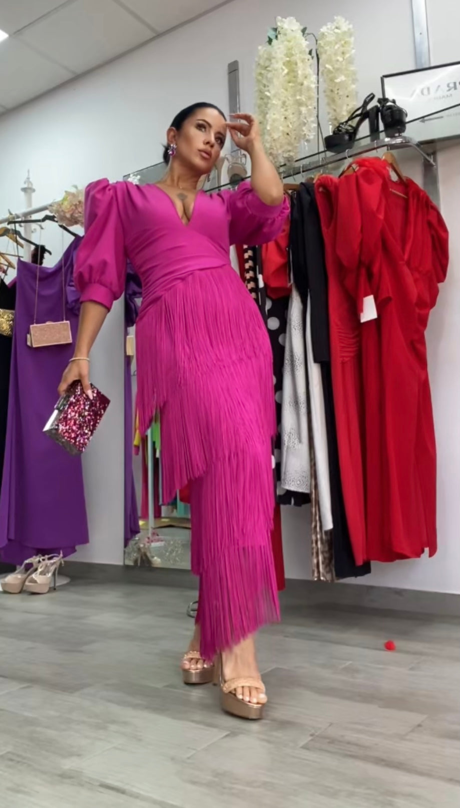 VESTIDO TRIANA BUGAMBILLA