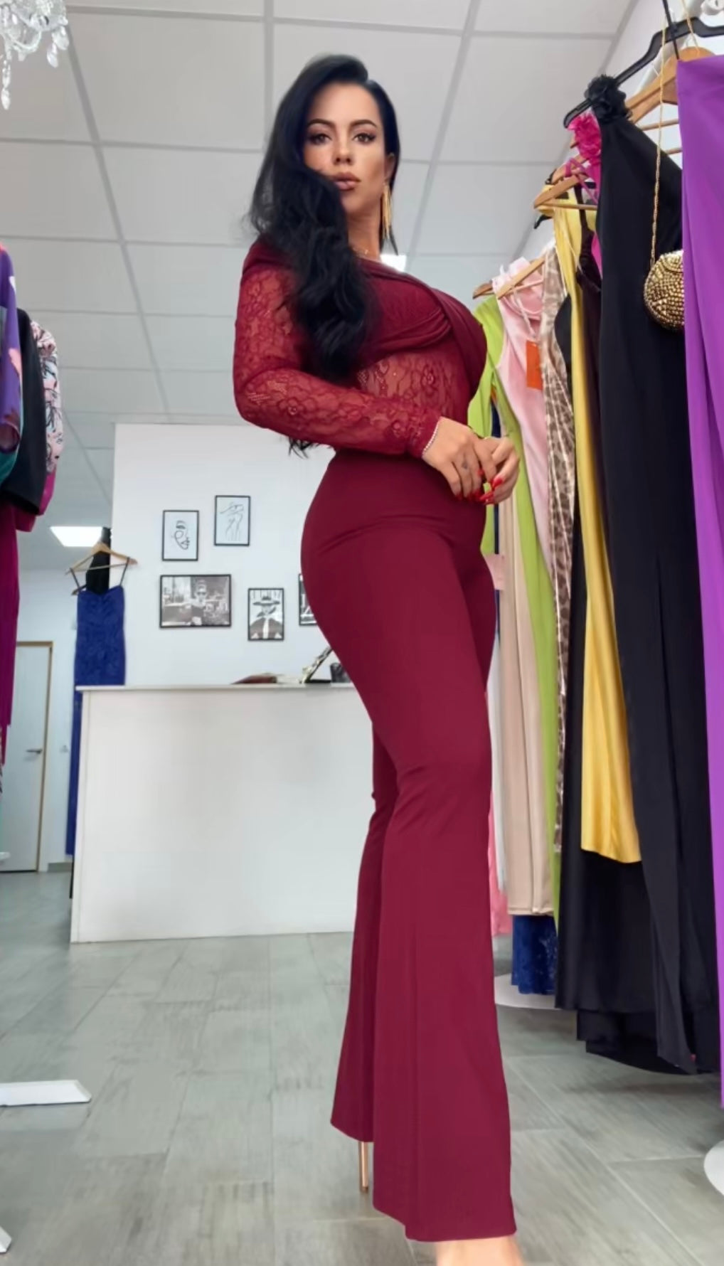 PANTALÓN BURDEOS