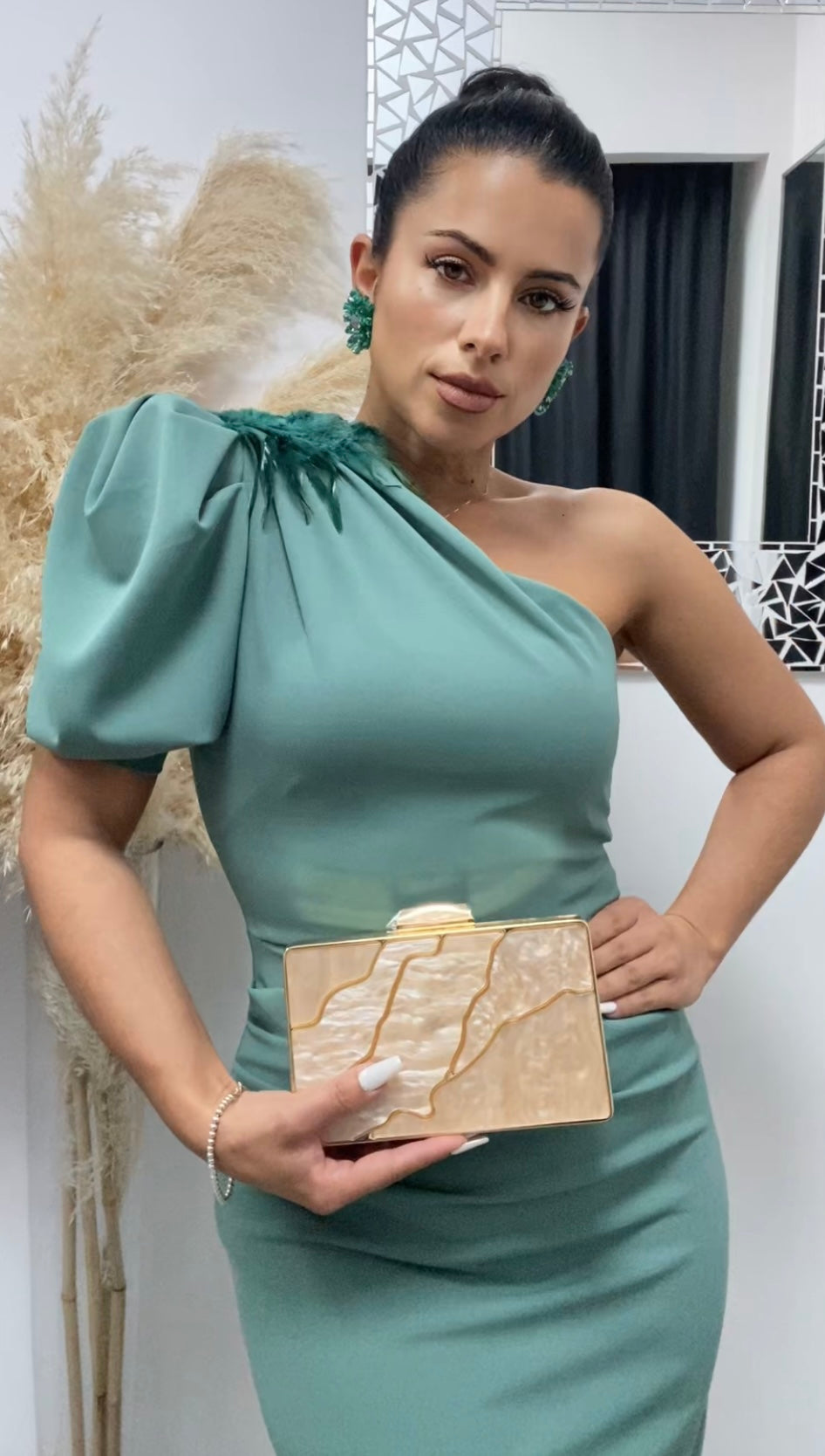 VESTIDO ALICIA VERDE MENTA