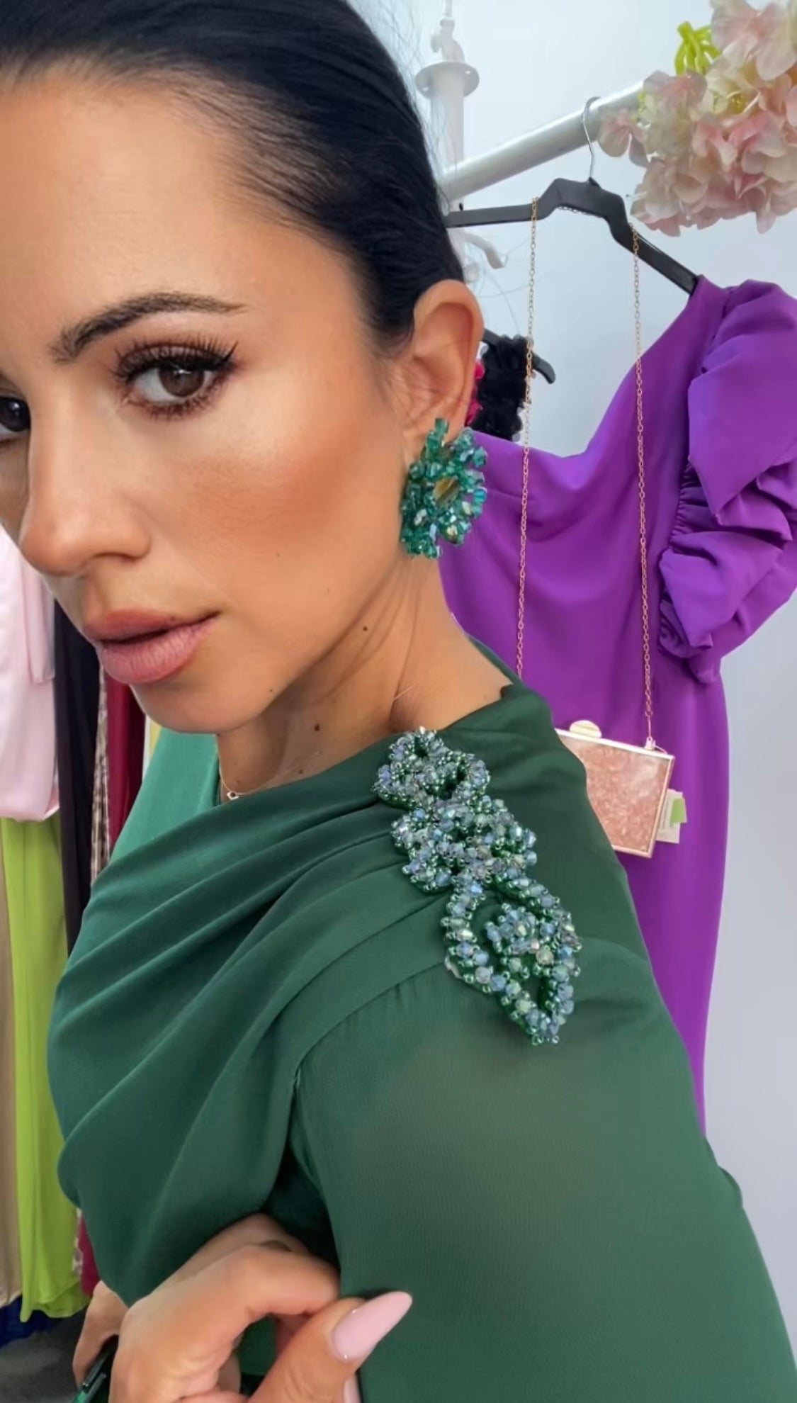 VESTIDO EGIPCIO VERDE