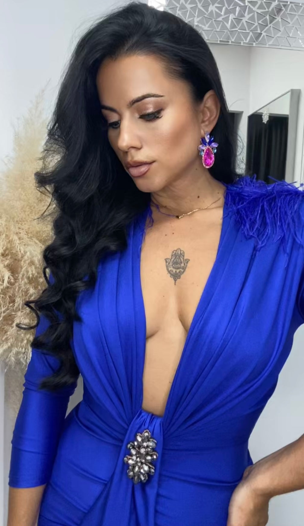 VESTIDO CARINA AZUL TINTA