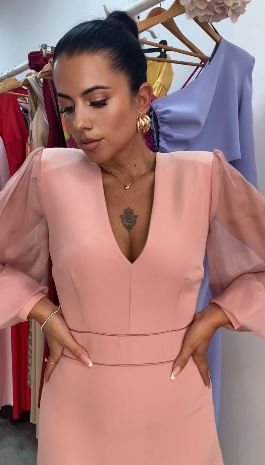 VESTIDO CHIA NUDE
