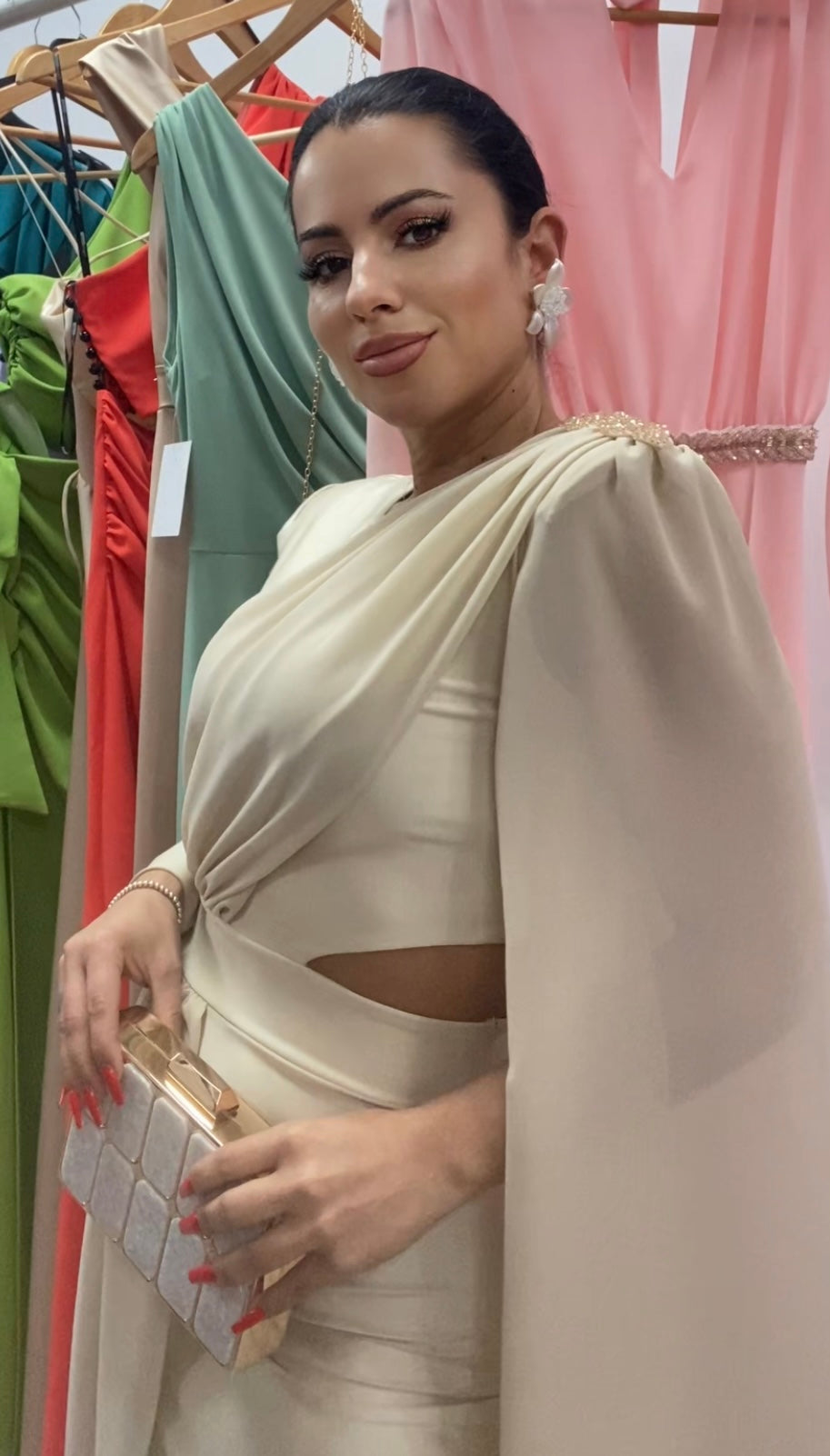 VESTIDO EGIPCIO BEIGE