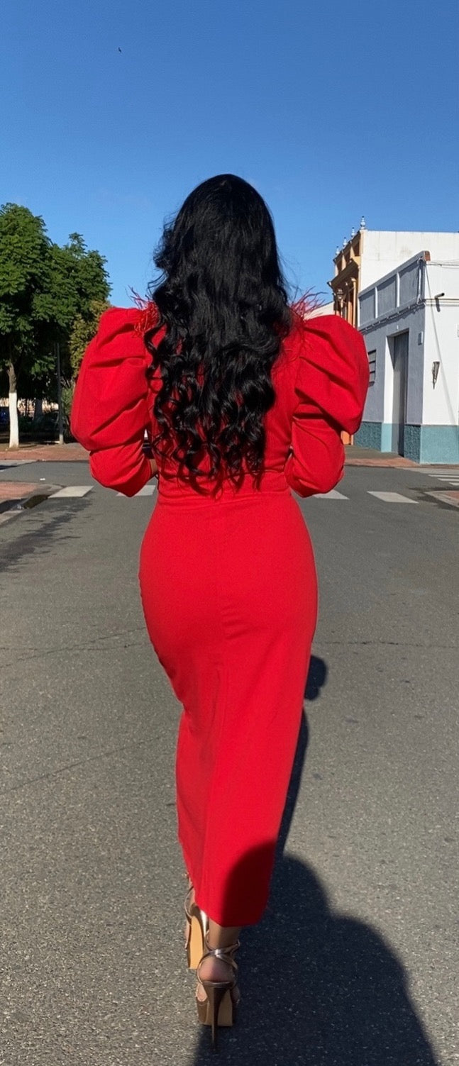 VESTIDO BELA ROJO