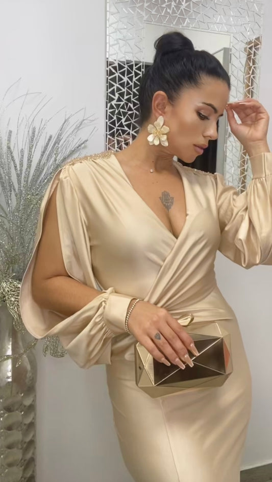 VESTIDO EGIPTO BEIGE