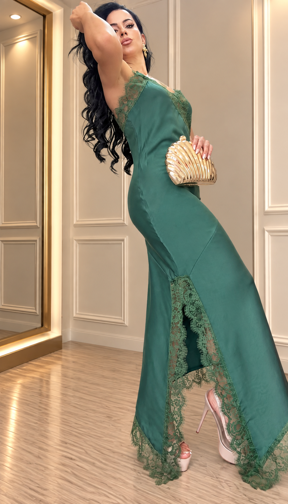 Vestido Olimpia verde