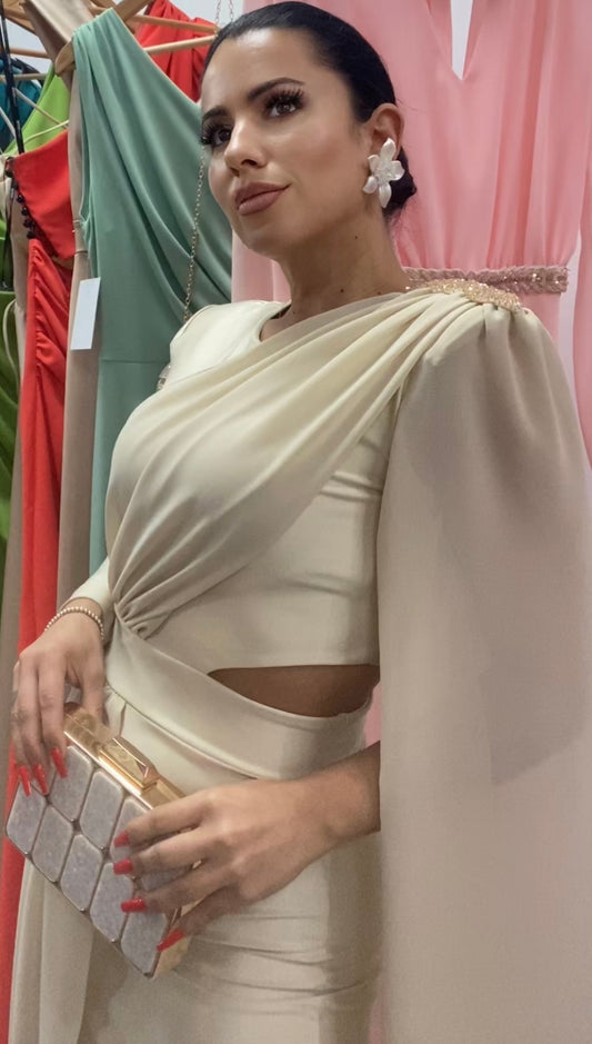 VESTIDO EGIPCIO BEIGE