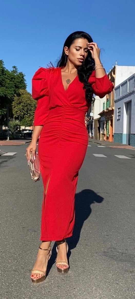 VESTIDO BELA ROJO