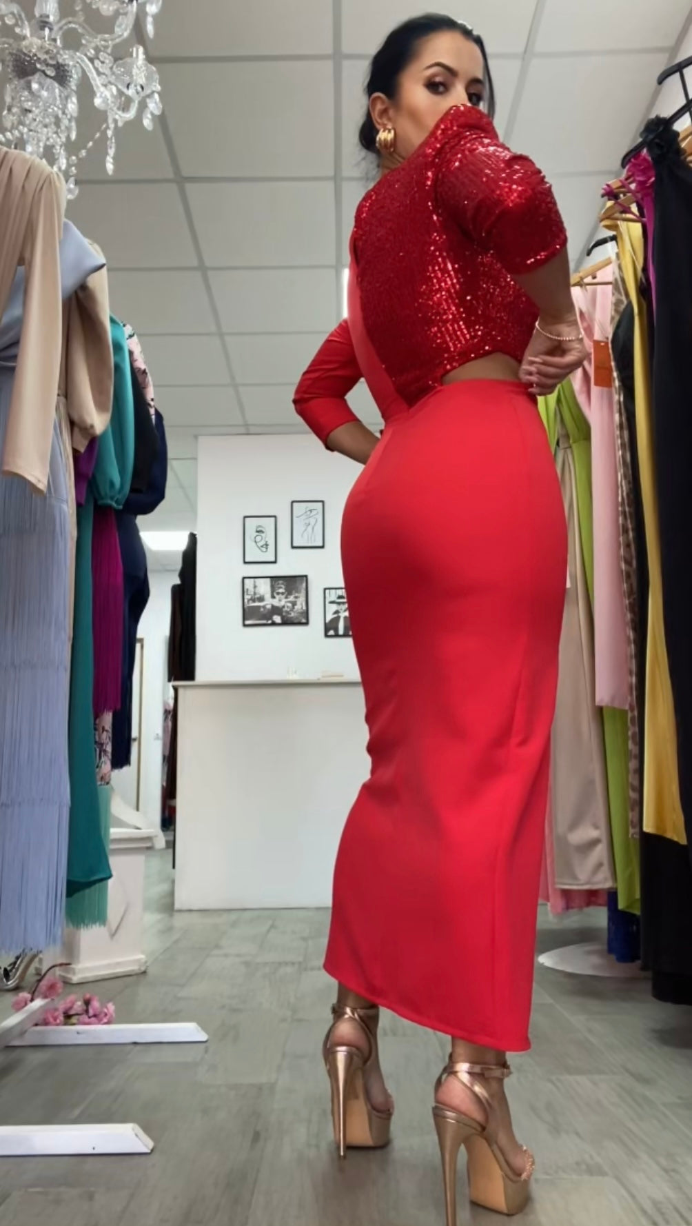 VESTIDO CARMIN