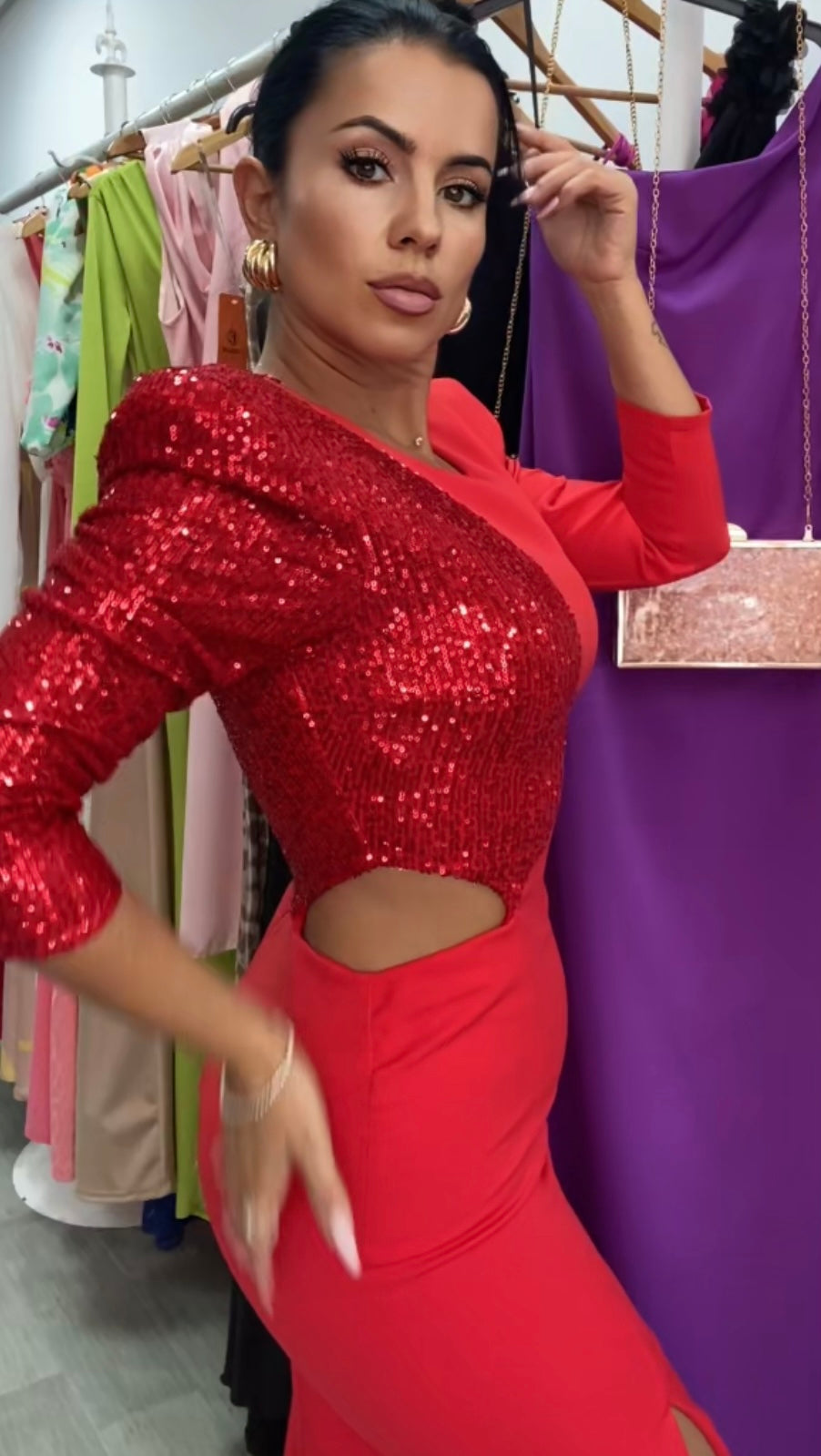 VESTIDO CARMIN