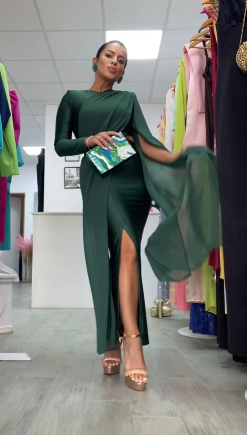 VESTIDO EGIPCIO VERDE