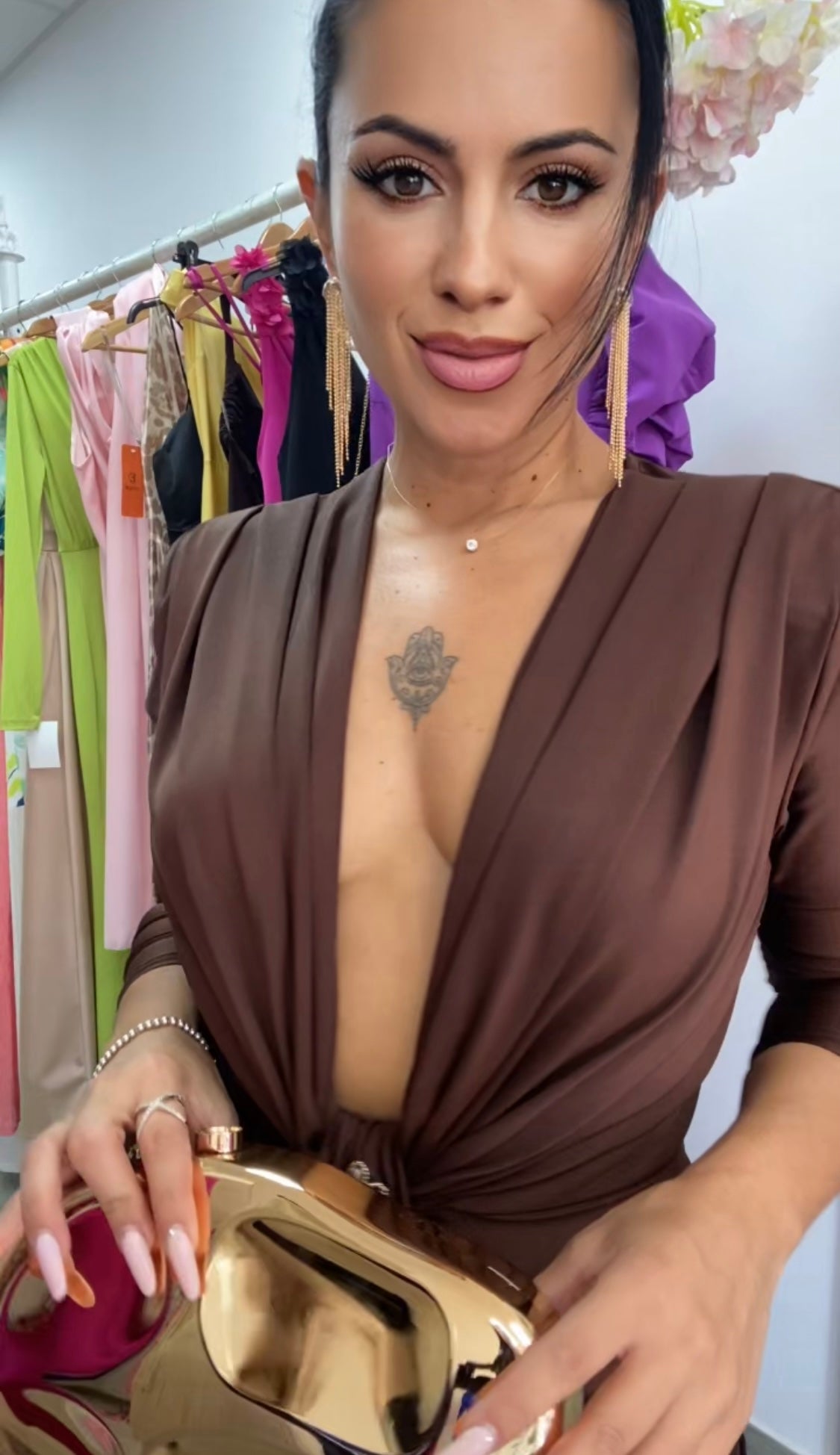 VESTIDO TIFANI MARRÓN