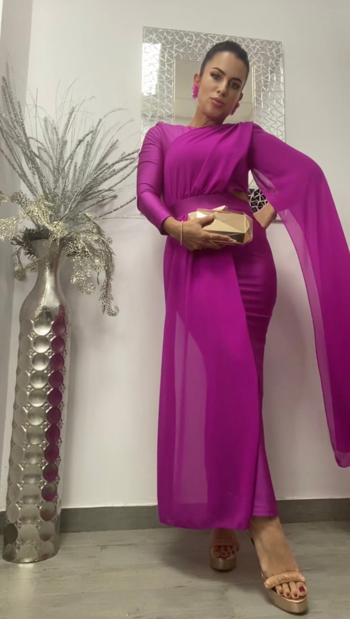 VESTIDO EGIPCIO BUGAMBILLA