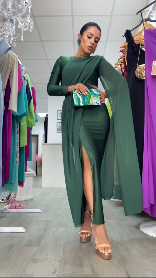 VESTIDO EGIPCIO VERDE