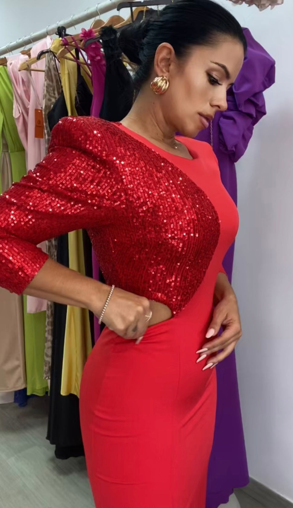VESTIDO CARMIN
