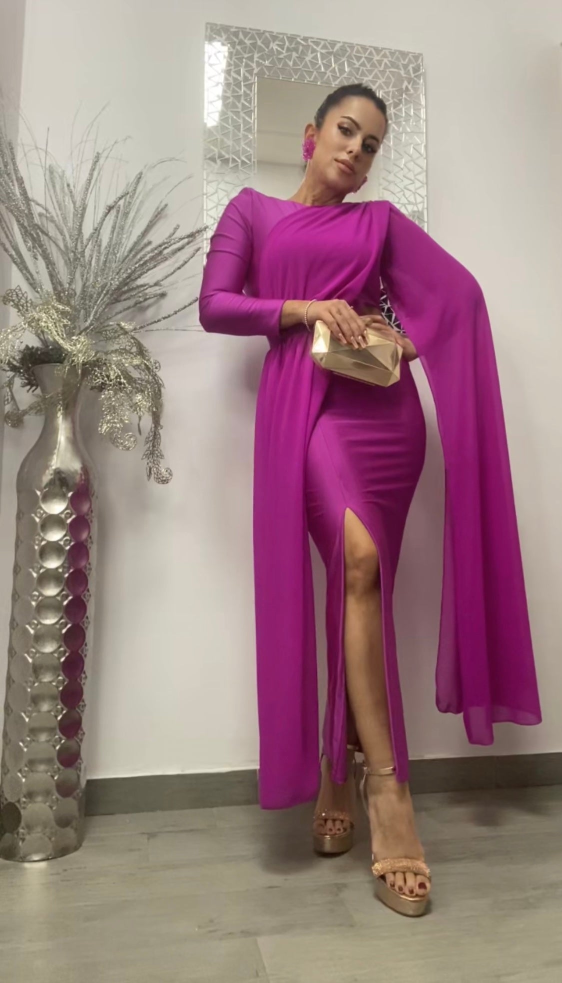 VESTIDO EGIPCIO BUGAMBILLA