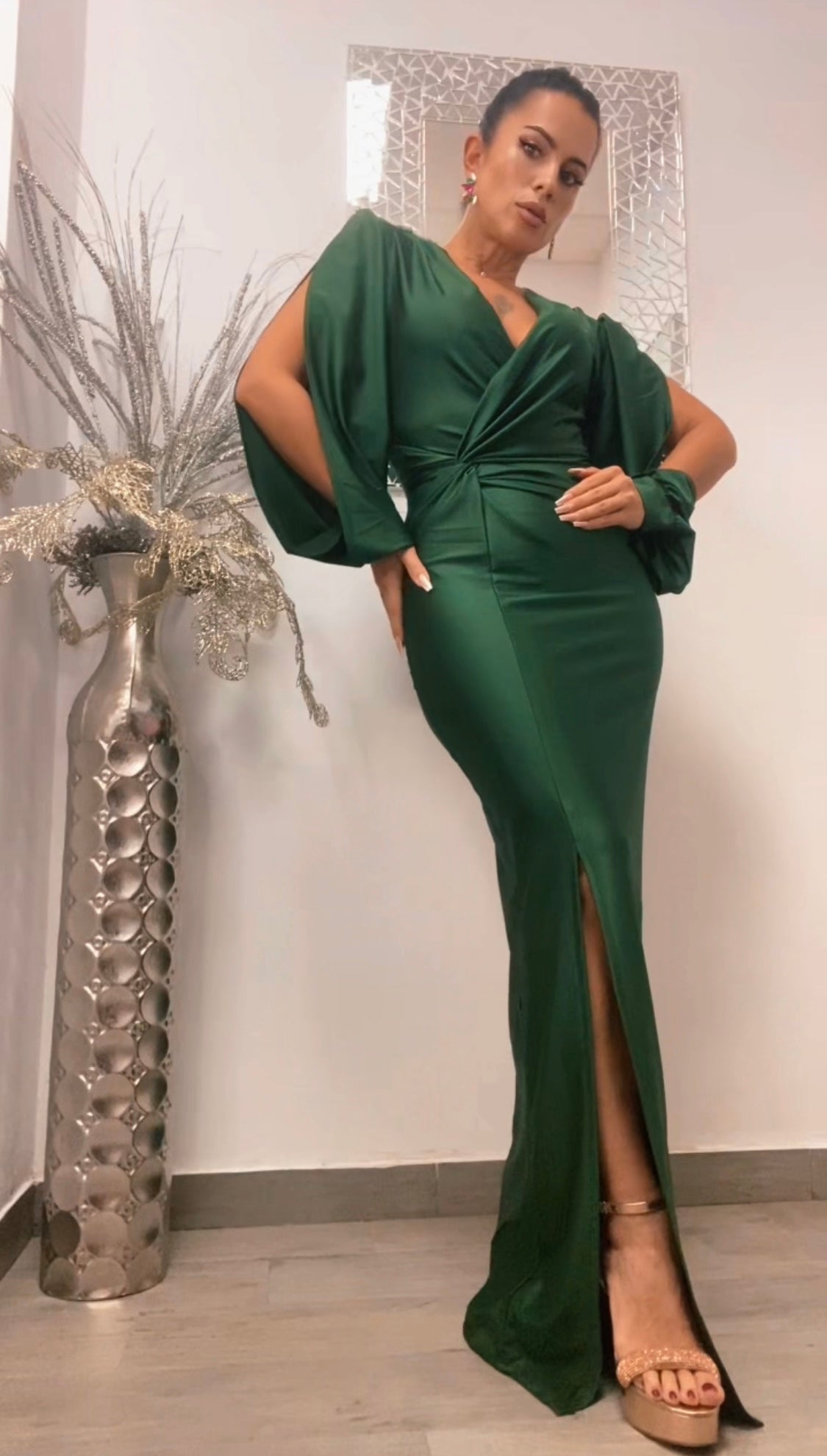 VESTIDO EGIPTO VERDE