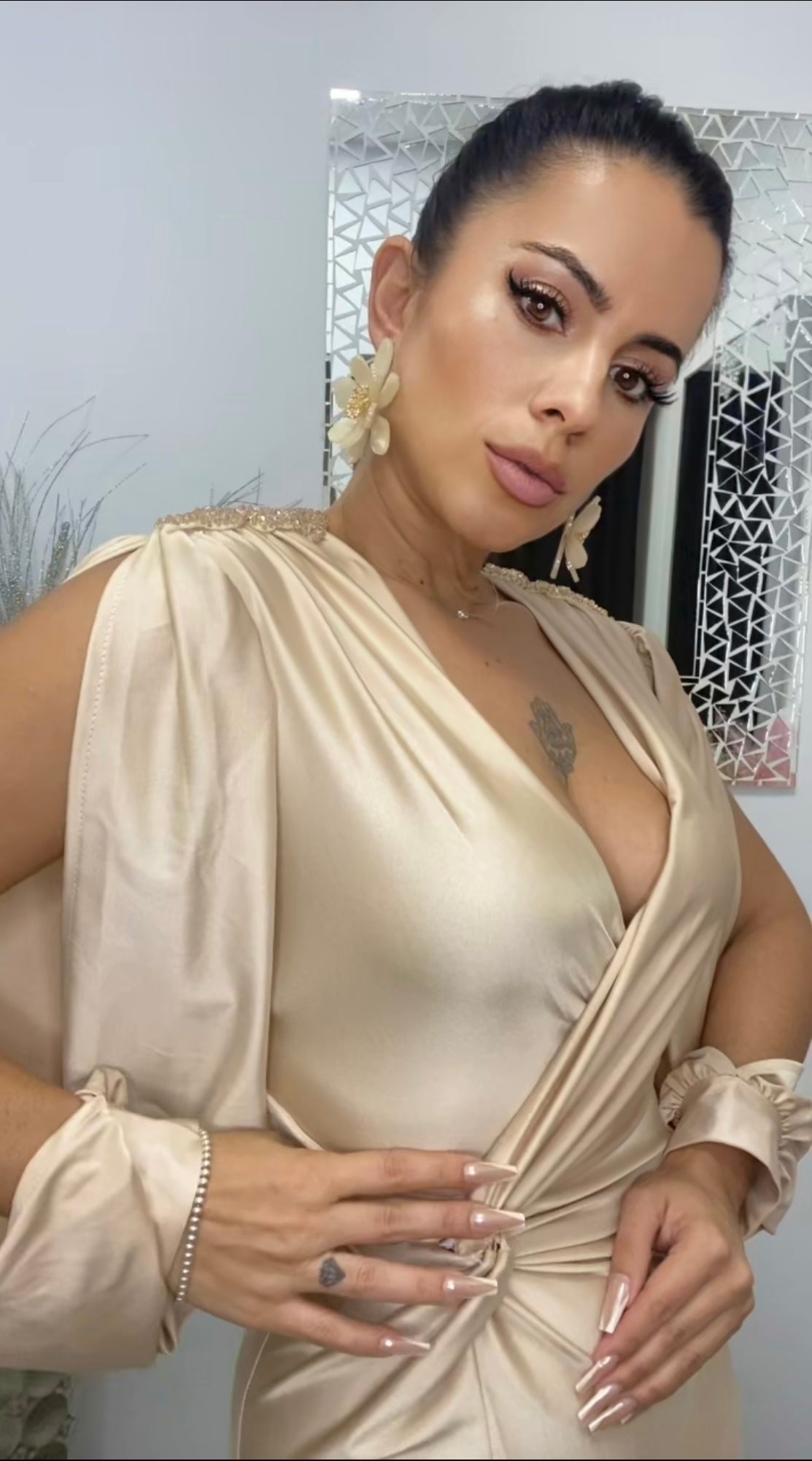 VESTIDO EGIPTO BEIGE