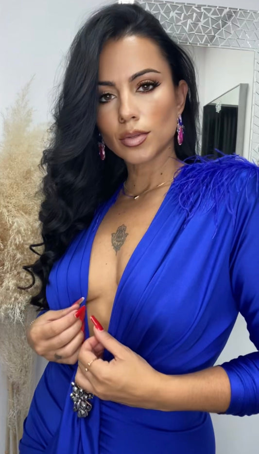 VESTIDO CARINA AZUL TINTA