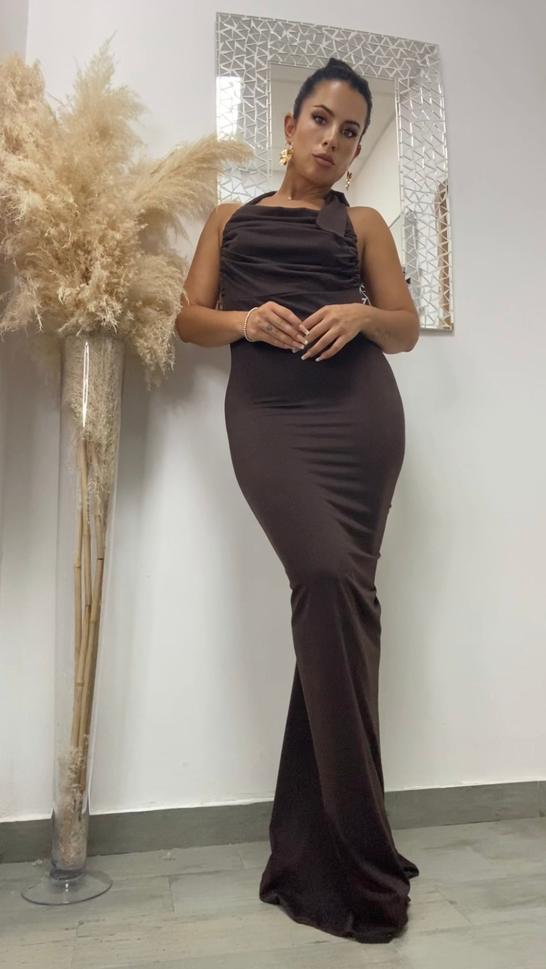 VESTIDO VENUS MARRÓN
