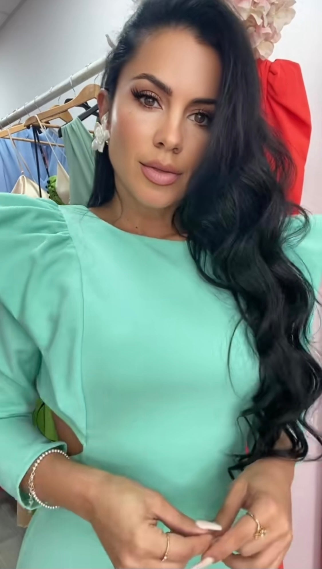 VESTIDO LEA VERDE AGUMARINA