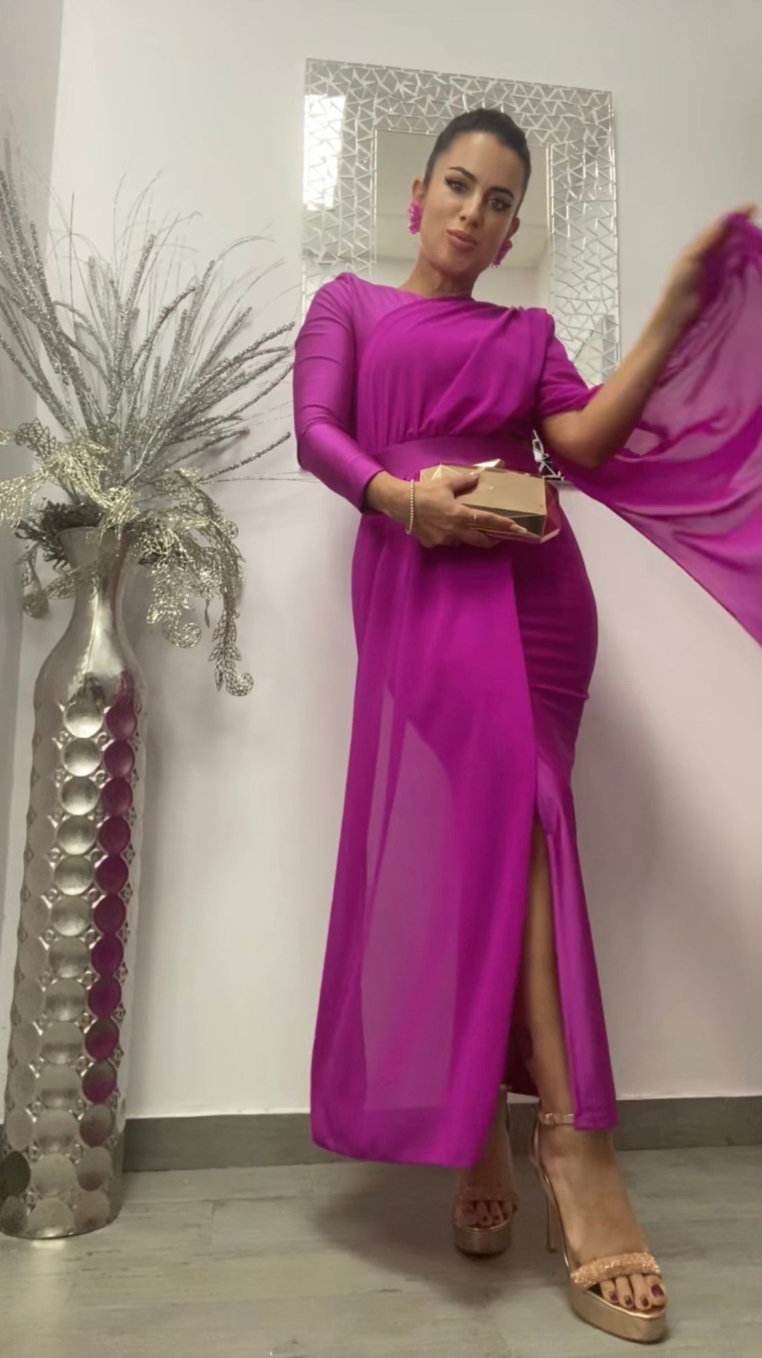 VESTIDO EGIPCIO BUGAMBILLA