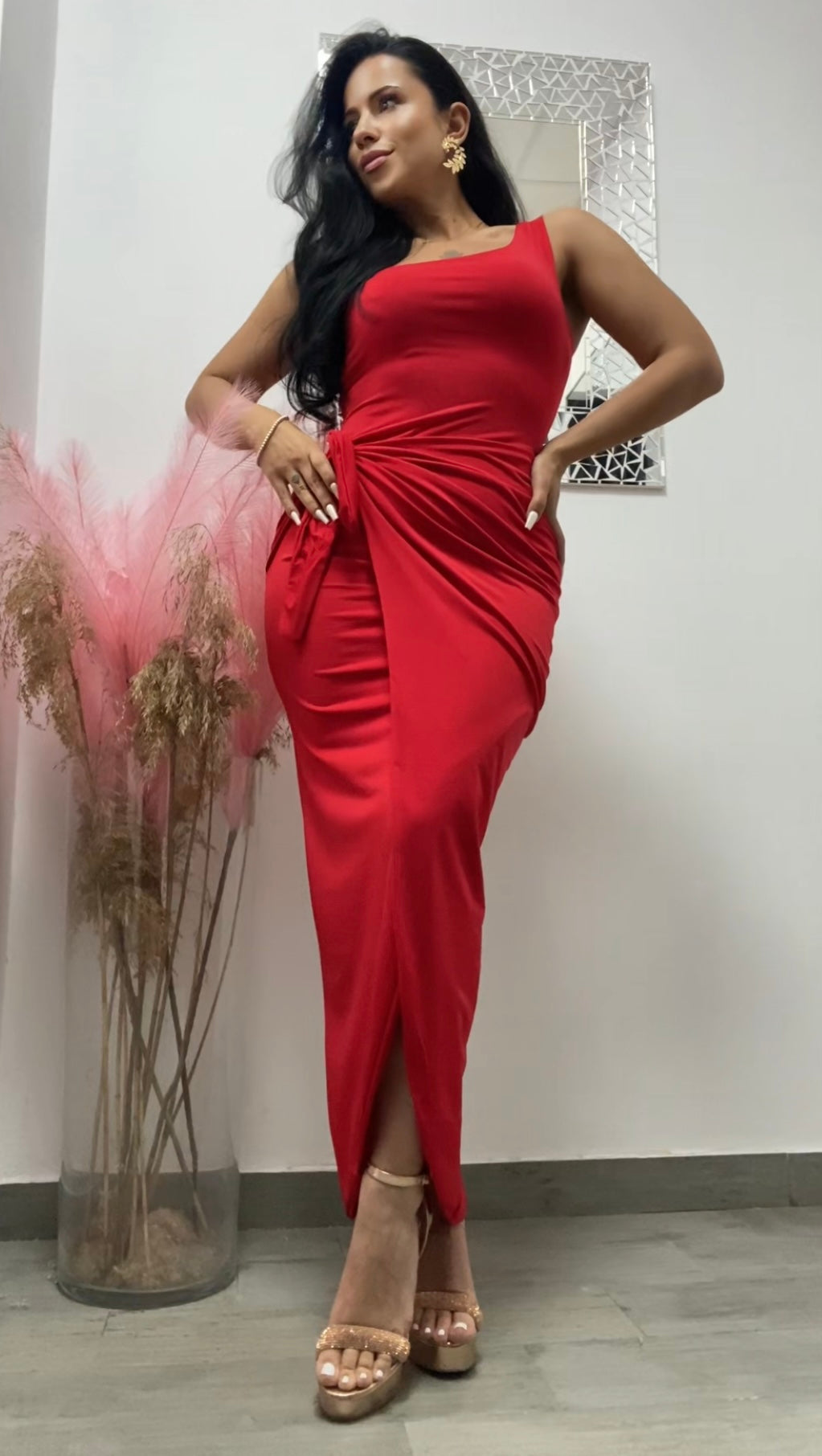 VESTIDO DUBAI ROJO