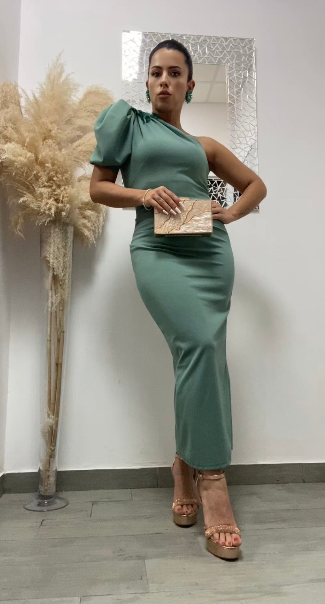 VESTIDO ALICIA VERDE MENTA