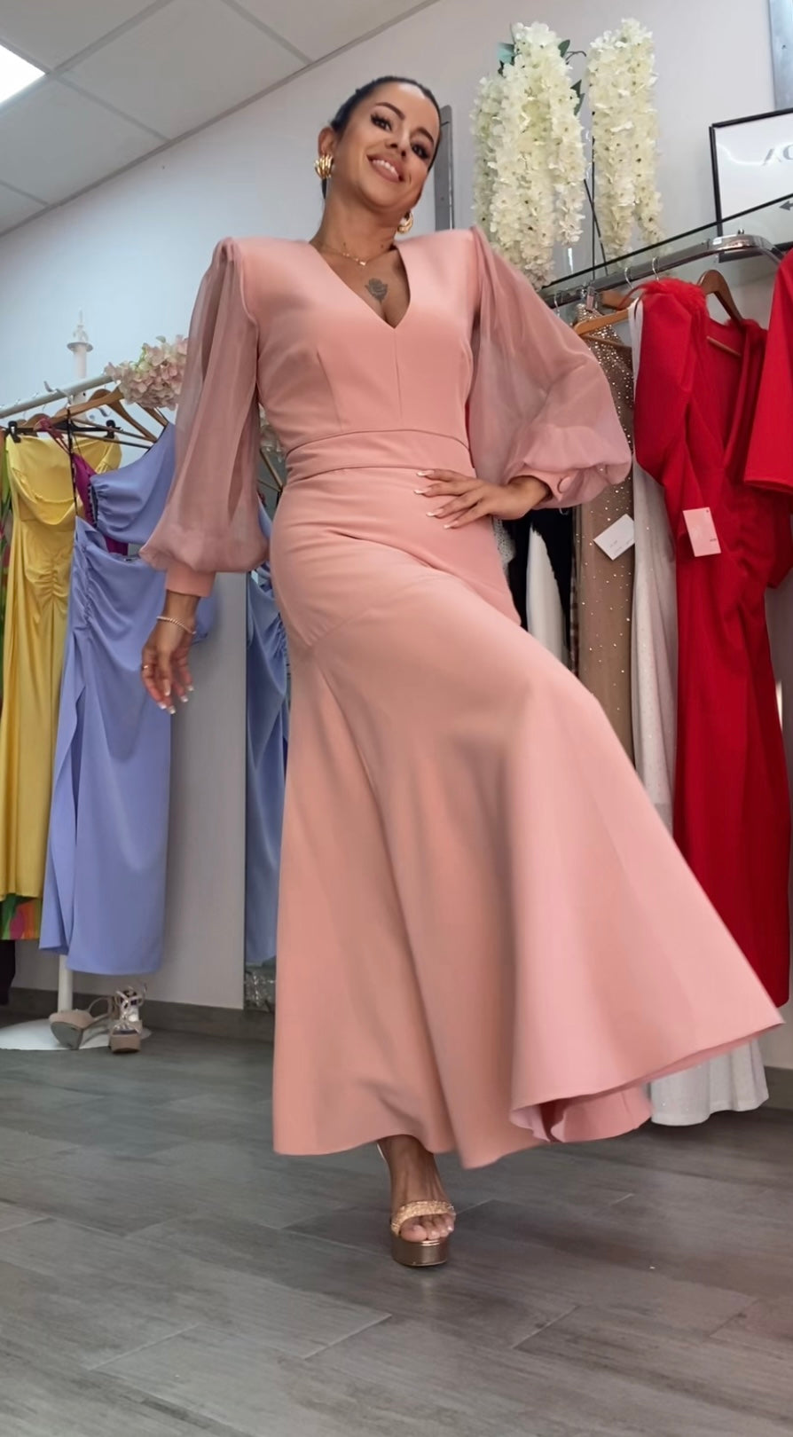 VESTIDO CHIA NUDE