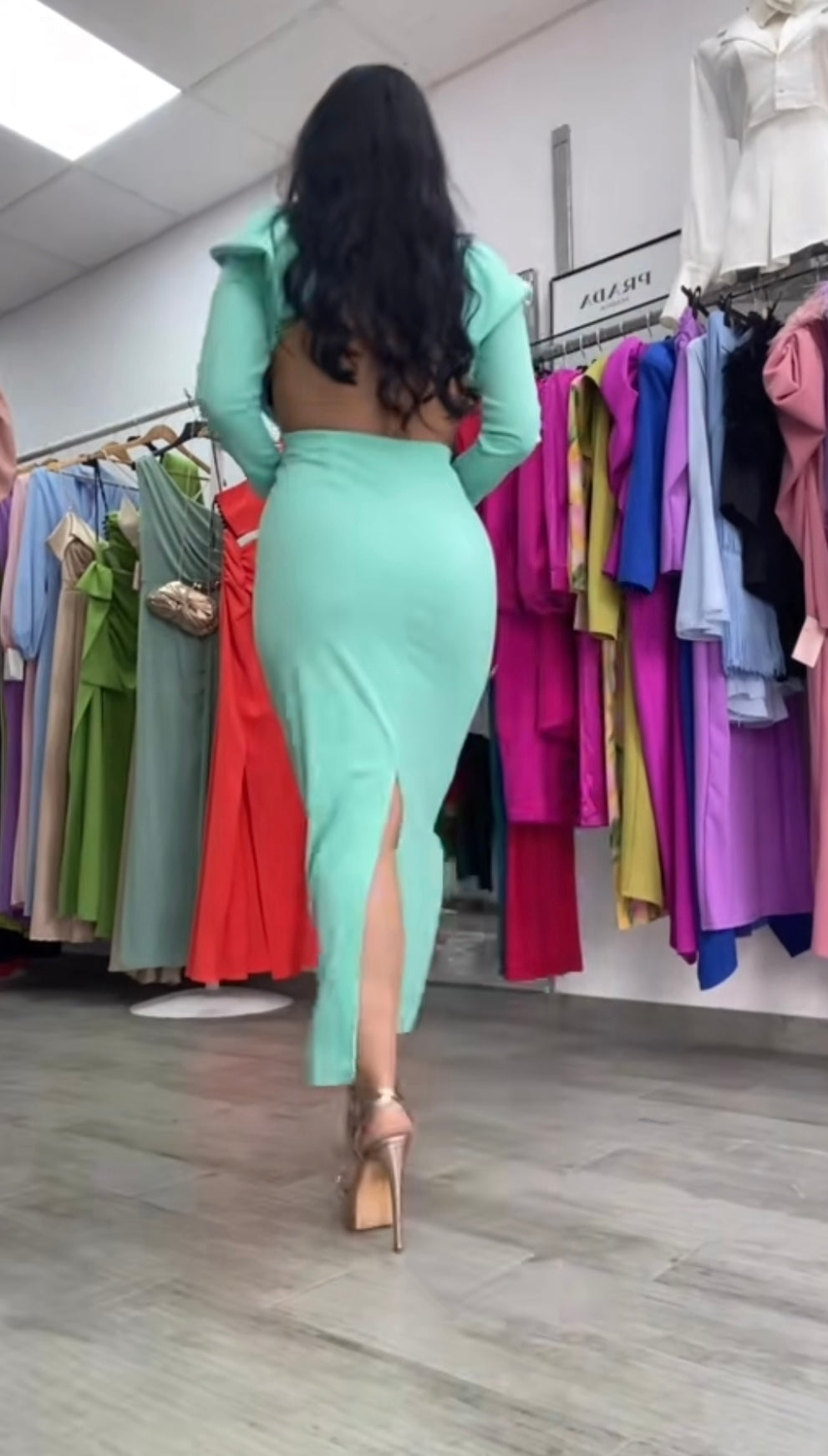 VESTIDO LEA VERDE AGUMARINA