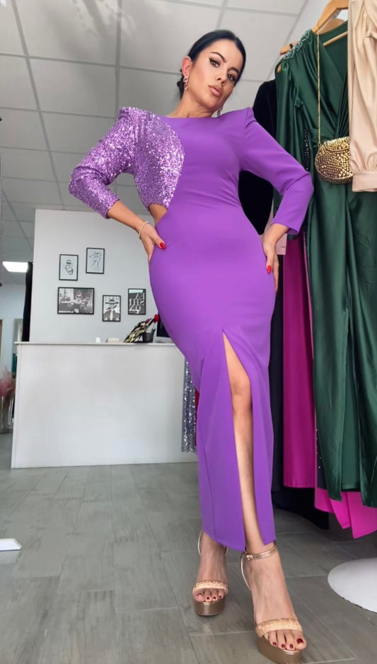Vestido Carmin Morado