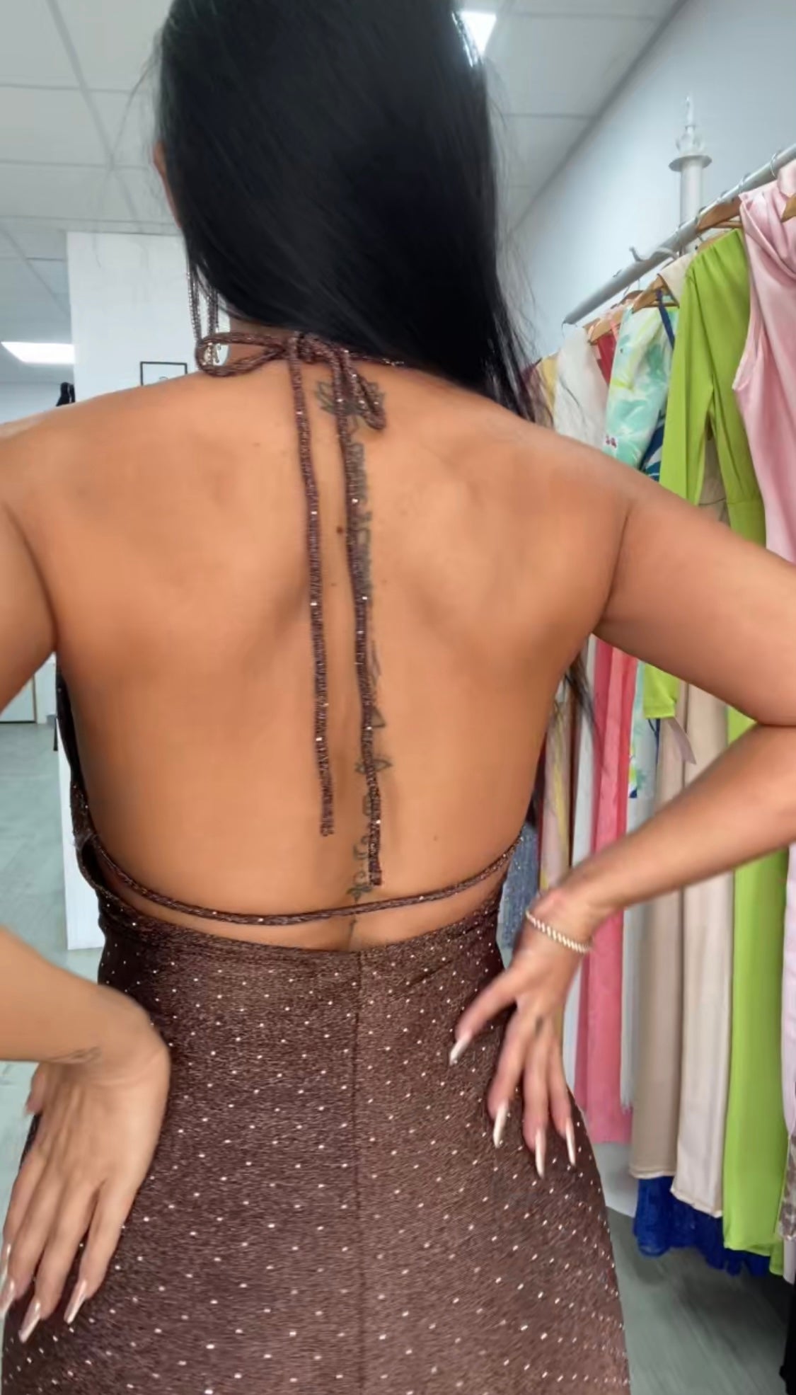 MONO GLITTER MARRÓN