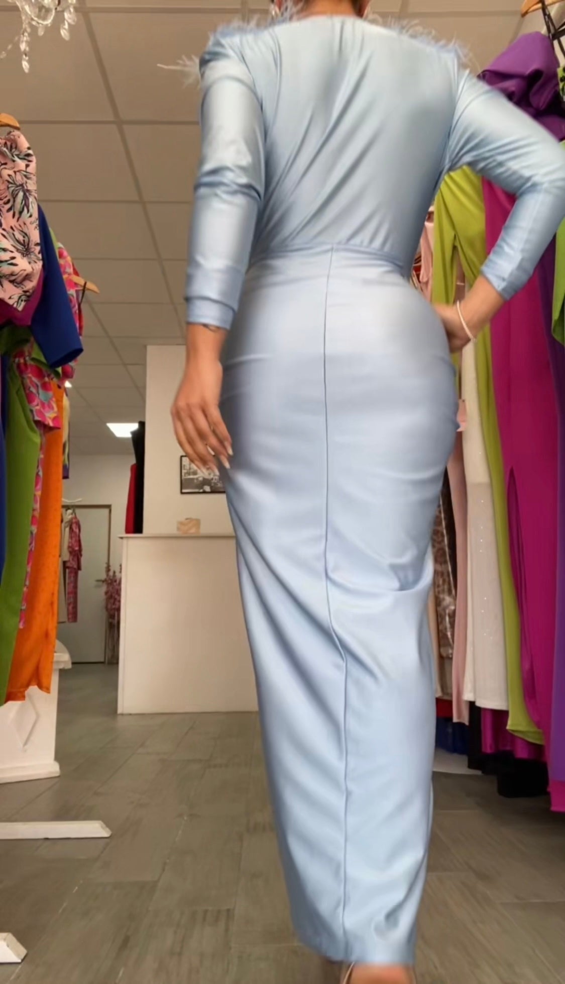 VESTIDO CARINA CELESTE