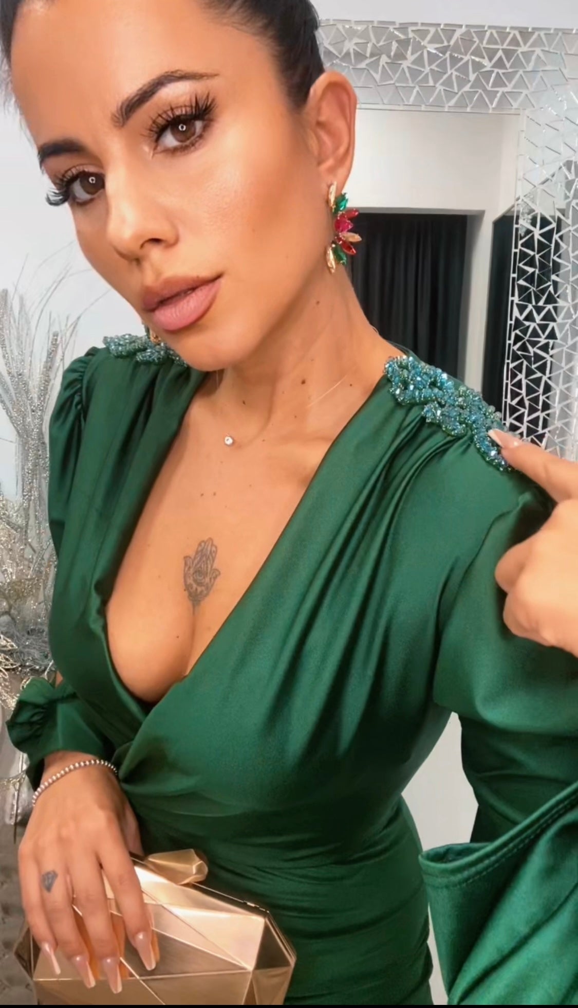 VESTIDO EGIPTO VERDE