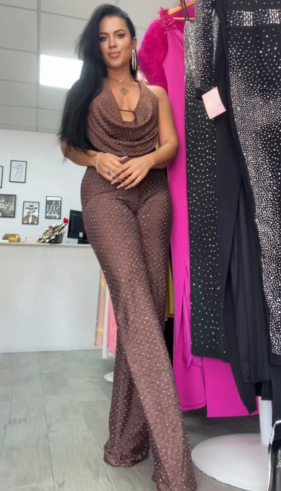 MONO GLITTER MARRÓN