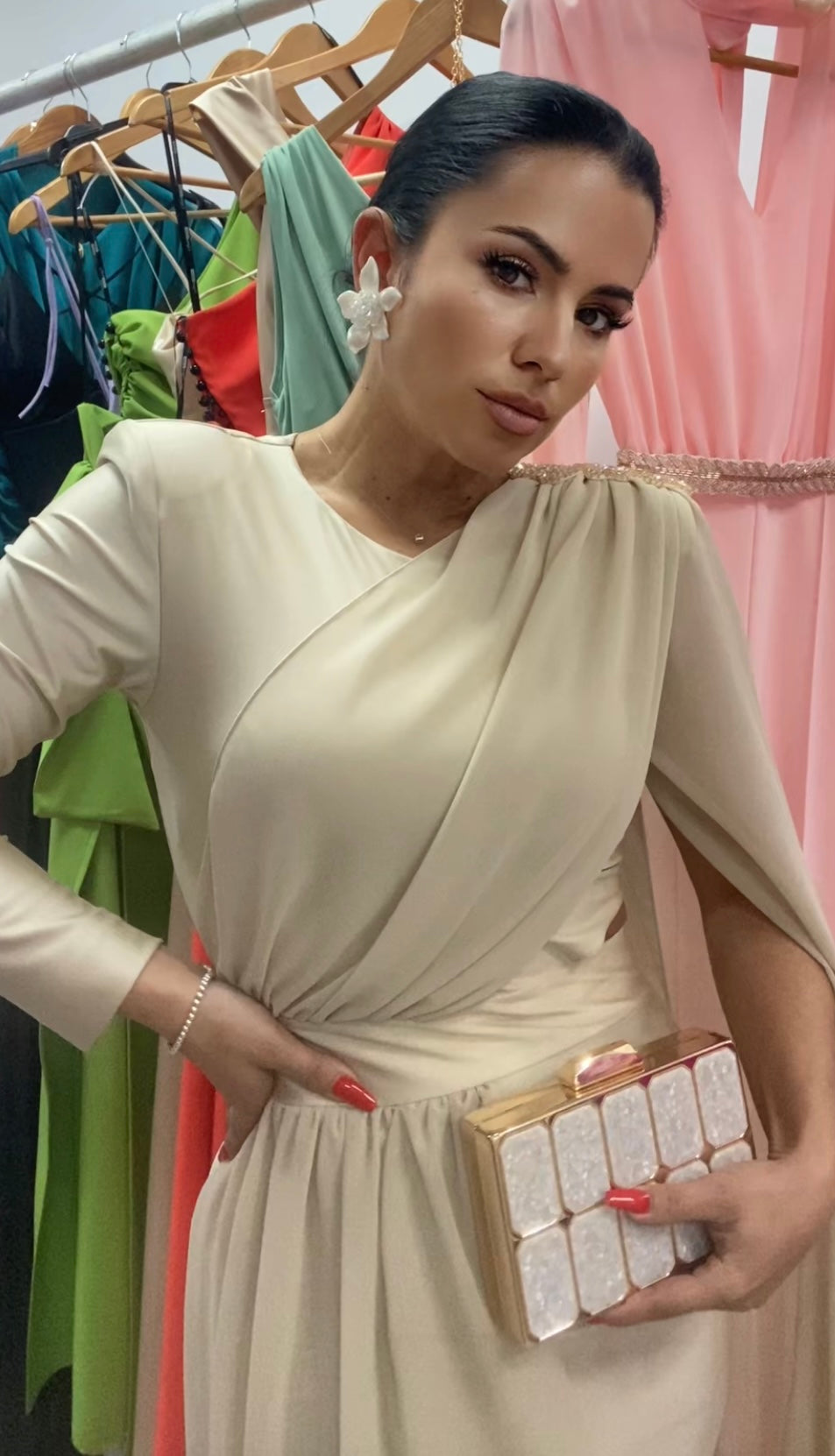 VESTIDO EGIPCIO BEIGE