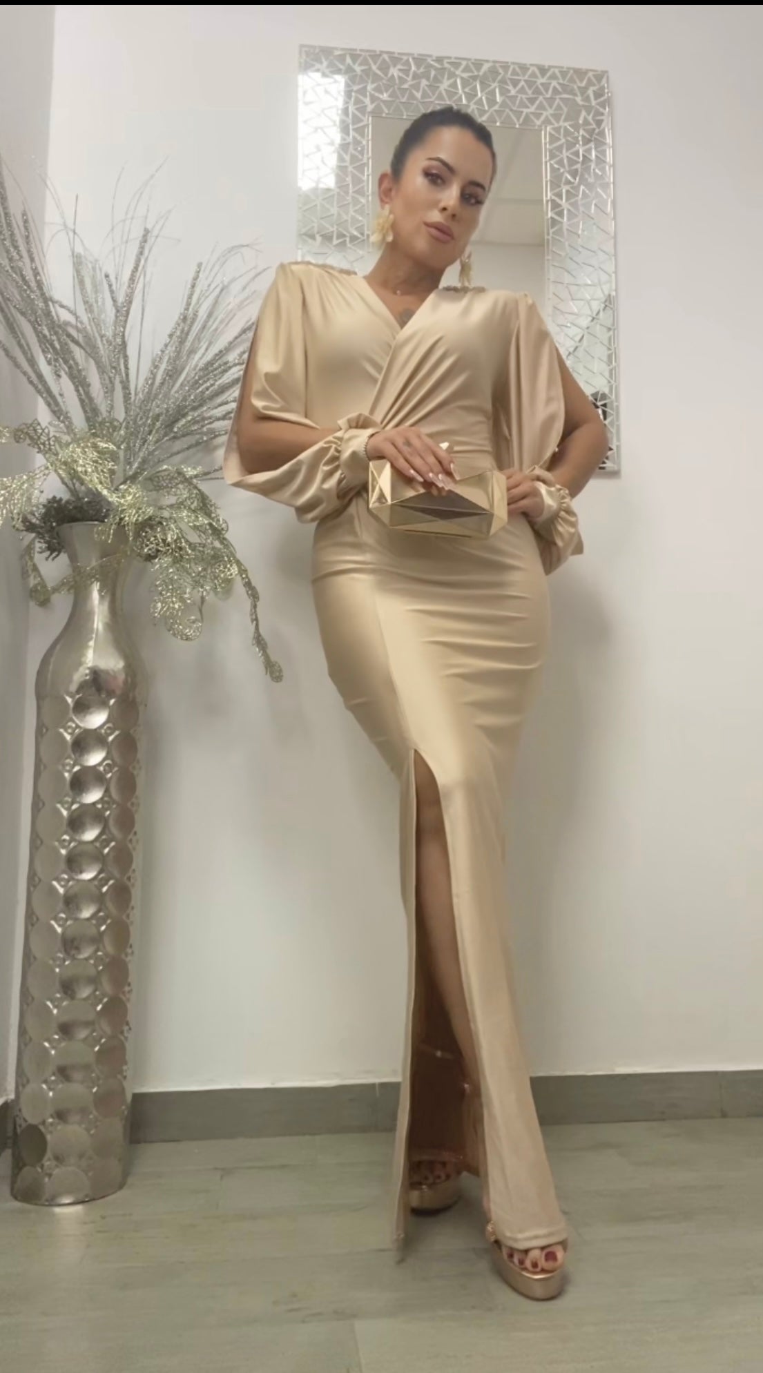 VESTIDO EGIPTO BEIGE
