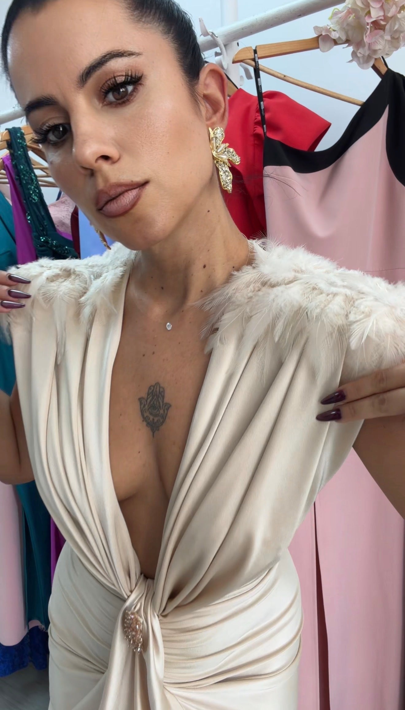 VESTIDO CARINA DORADO